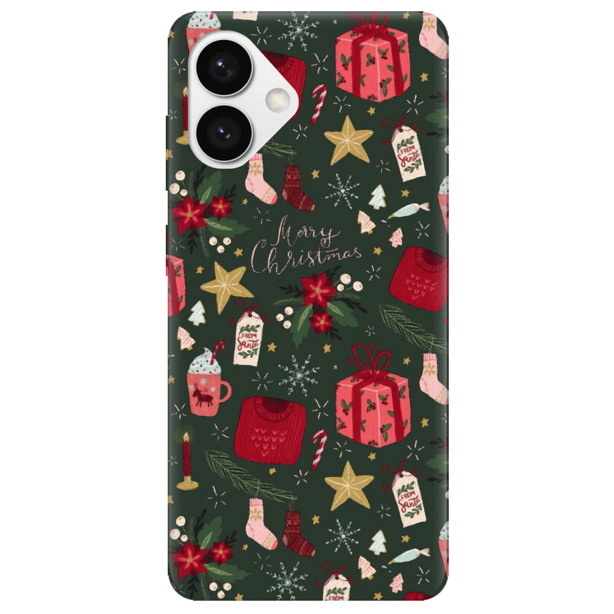 Чехол для Samsung Galaxy S26 Plus прозрачный Merry christmas - фото 1 - Чехлы для телефонов