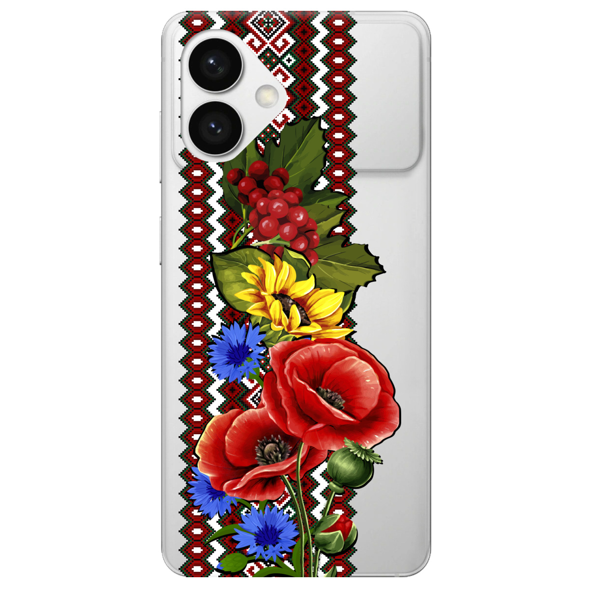 Чохол для Samsung Galaxy S26 Plus прозорий Ukraine ornament - фото 1 - Чохли для телефонів