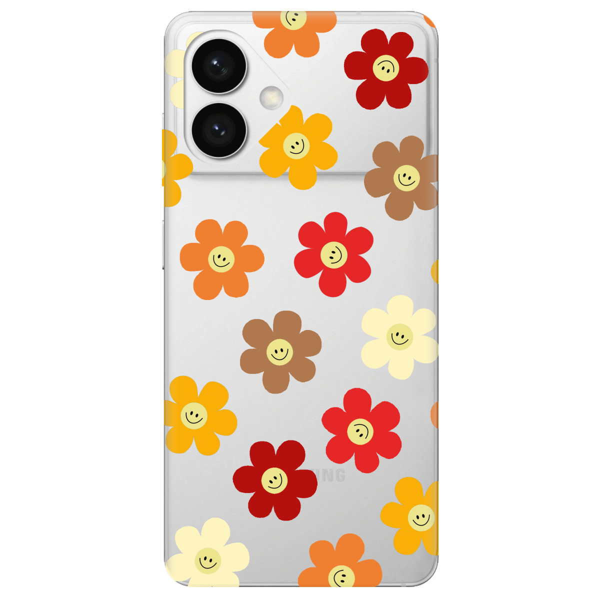 Чехол для Samsung Galaxy S26 Plus прозрачный Smiley Garden - фото 1 - Чехлы для телефонов