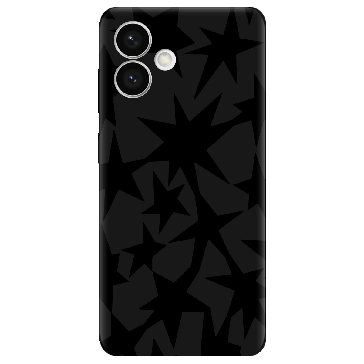 Чехол для Samsung Galaxy S26 Plus черный матовый soft touch Black stars - фото 1 - Чехлы для телефонов