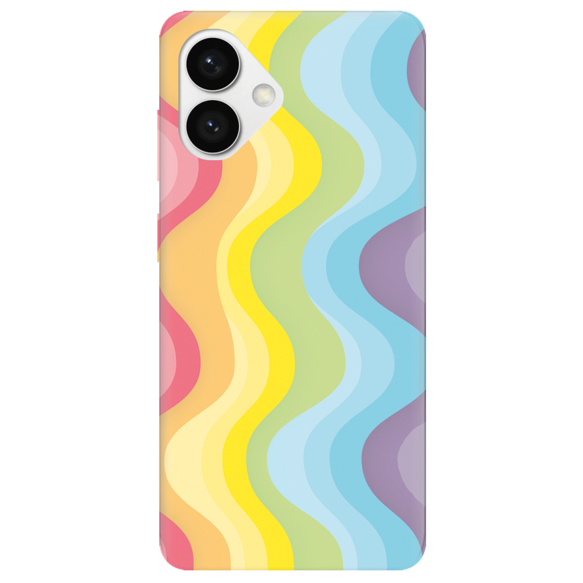 Чохол для Samsung Galaxy S26 Plus прозорий Веселкові хвилі - фото 1 - Чохли для телефонів