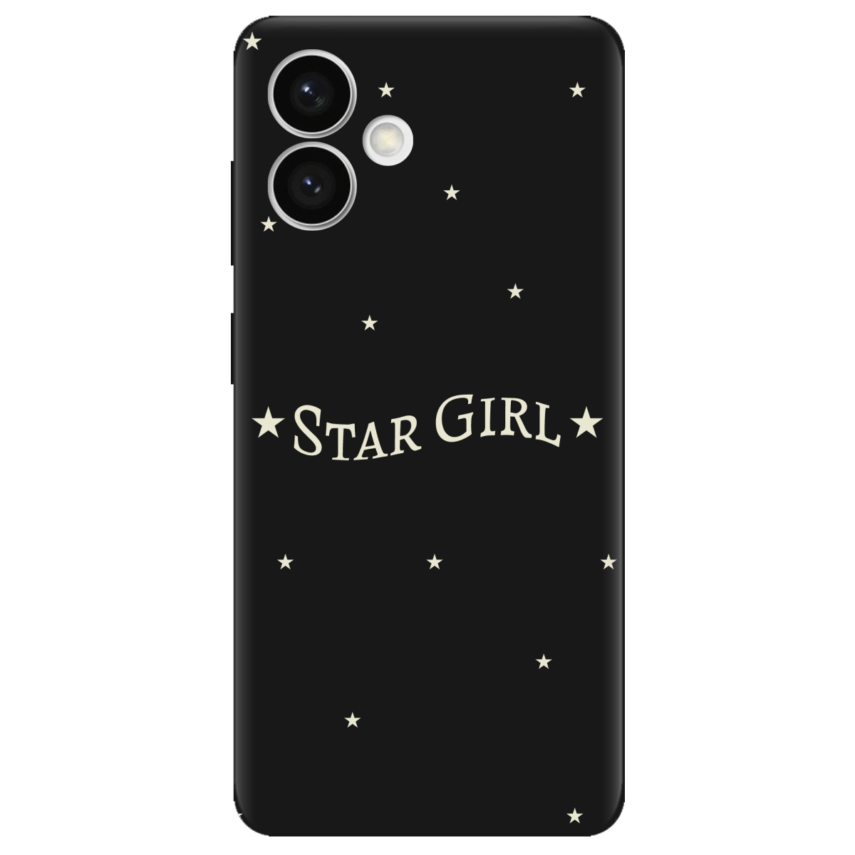 Чохол для Samsung Galaxy S26 Plus чорний матовий soft touch Star girl - фото 1 - Чохли для телефонів