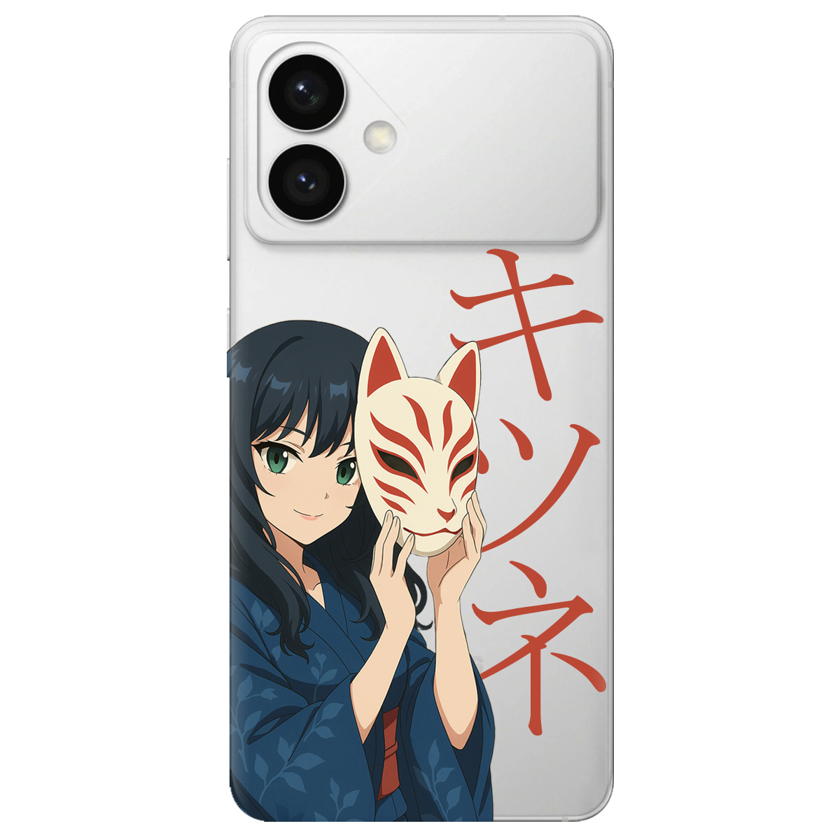 Чохол для Samsung Galaxy S26 Plus прозорий Кітсуне - фото 1 - Чохли для телефонів