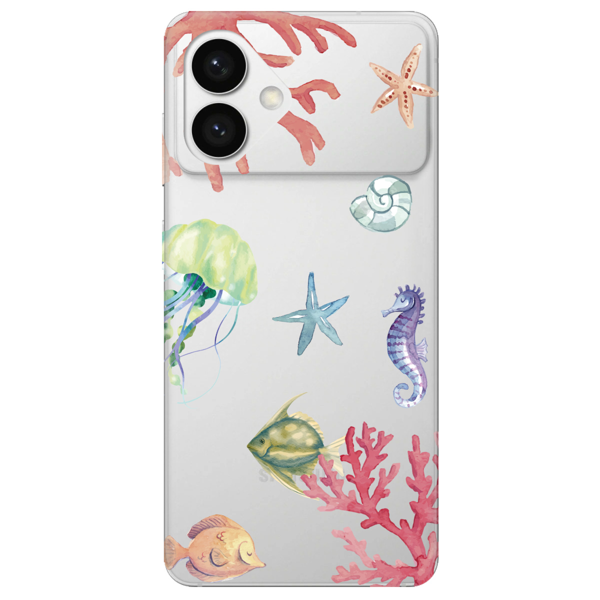 Чохол для Samsung Galaxy S26 Plus прозорий Кораловий світ - фото 1 - Чохли для телефонів