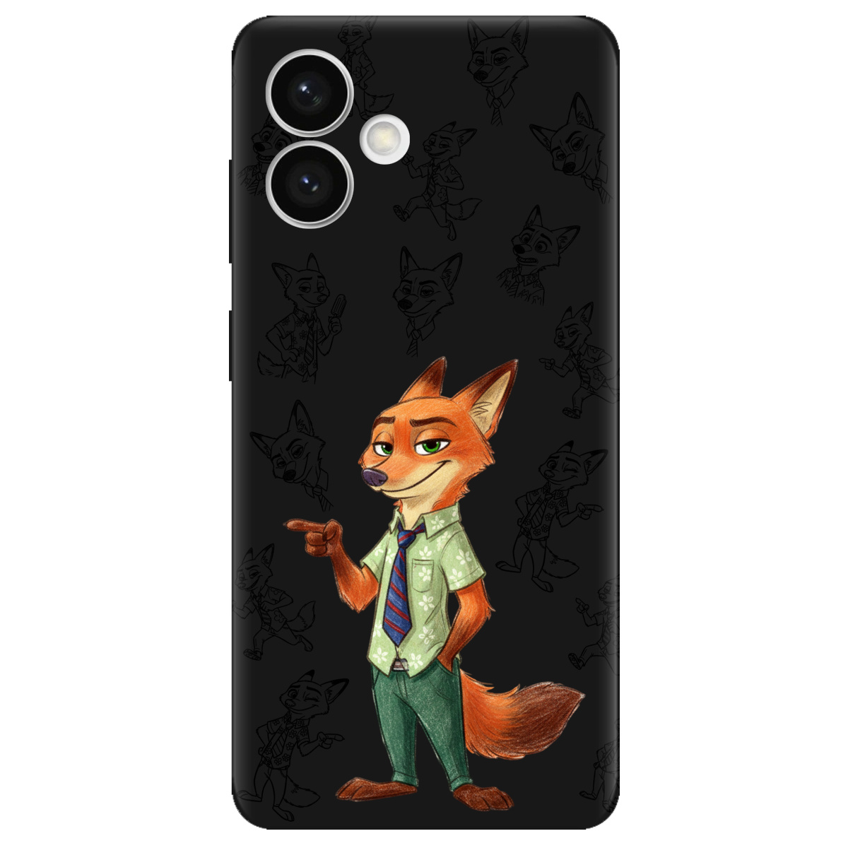 Чохол для Samsung Galaxy S26 Plus чорний матовий soft touch Зоотрополіс Нік Nick - фото 1 - Чохли для телефонів