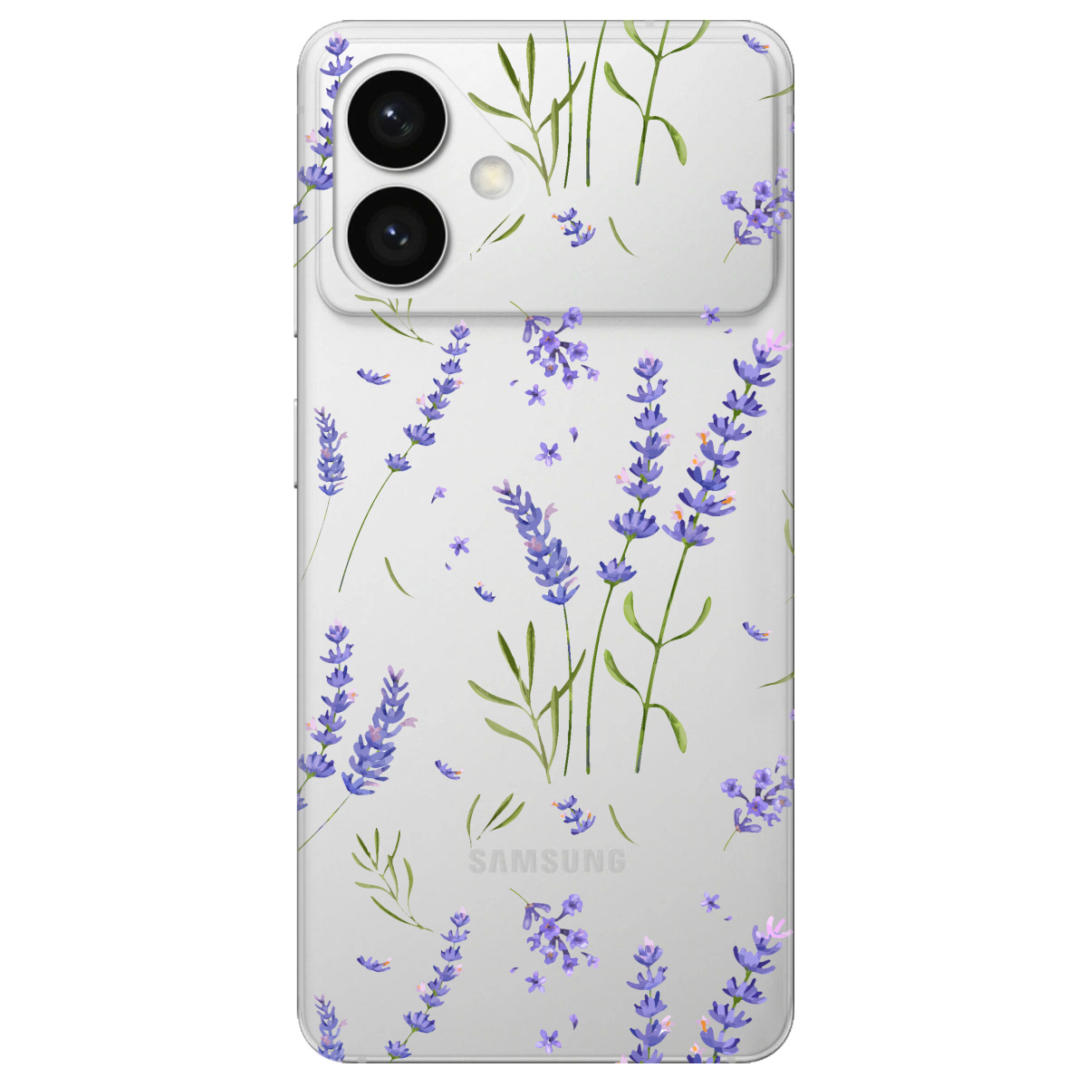 Чохол для Samsung S26 Edge прозорий Lavender - фото 1 - Чохли для телефонів