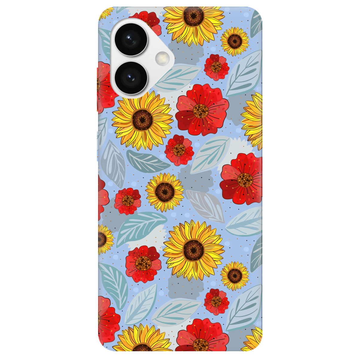 Чехол для Samsung Galaxy S26 Edge Edge прозрачный Соняшники і маки - фото 1 - Чехлы для телефонов