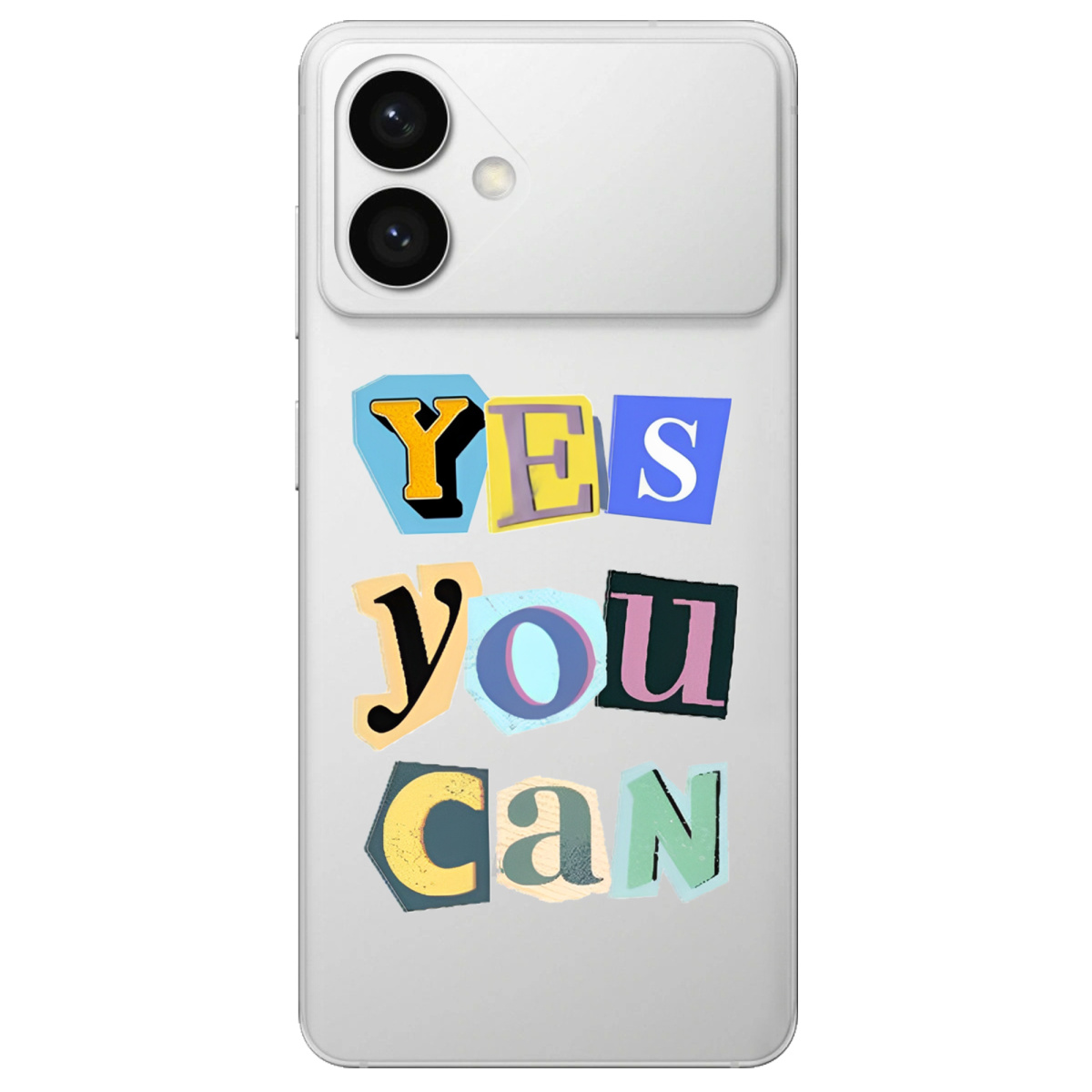 Чохол для Samsung S26 Edge прозорий Yes you can - фото 1 - Чохли для телефонів