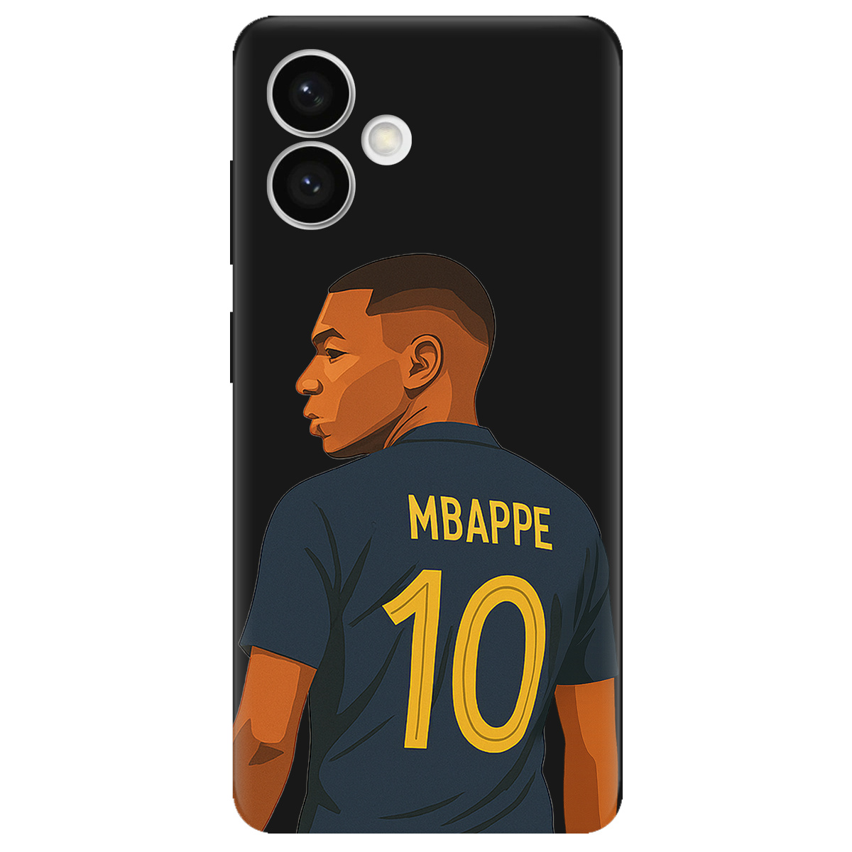 Чохол для Samsung S26 Edge чорний матовий soft touch Mbappe - фото 1 - Чохли для телефонів