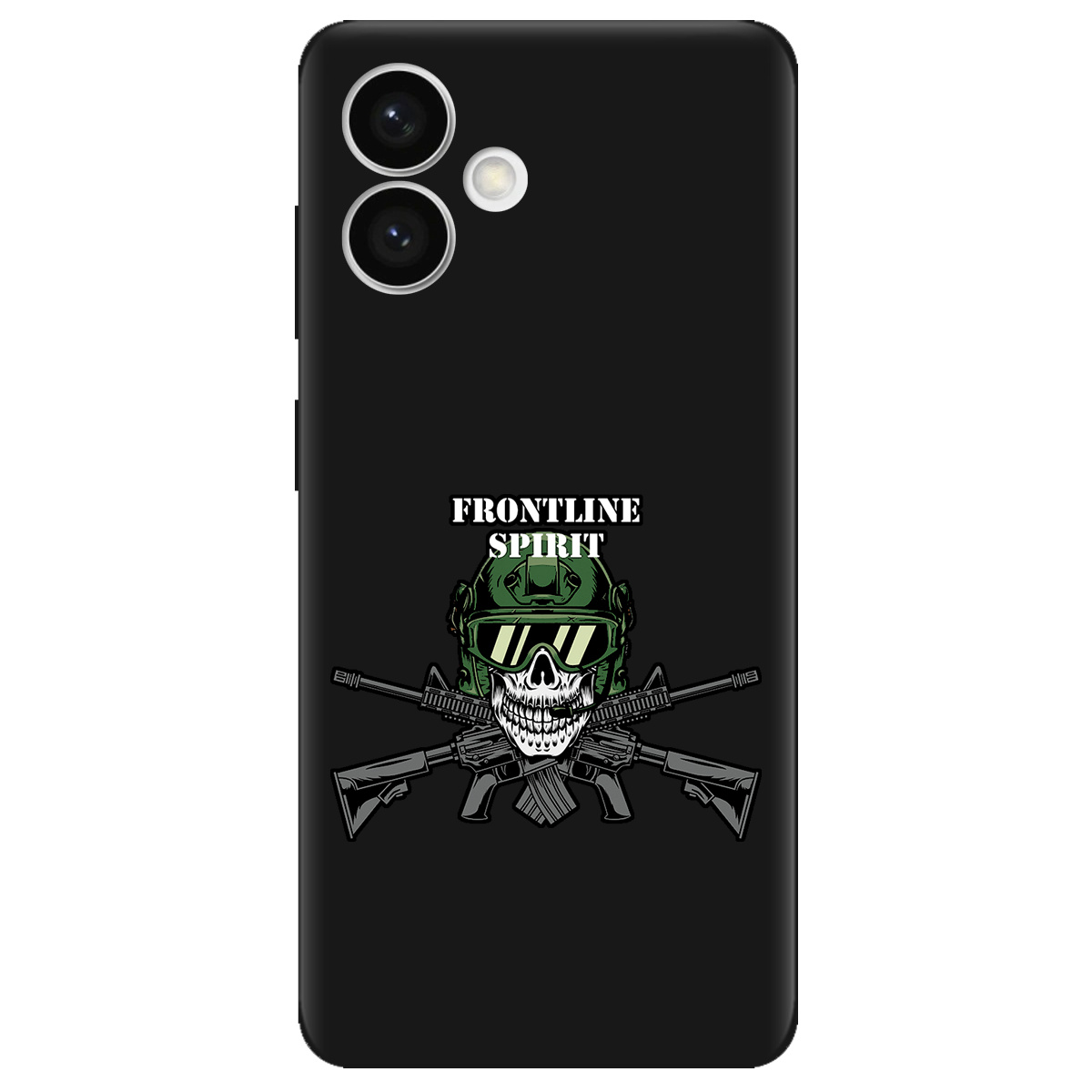 Чехол для Samsung Galaxy S26 Edge Edge черный матовый soft touch Дух фронту - фото 1 - Чехлы для телефонов