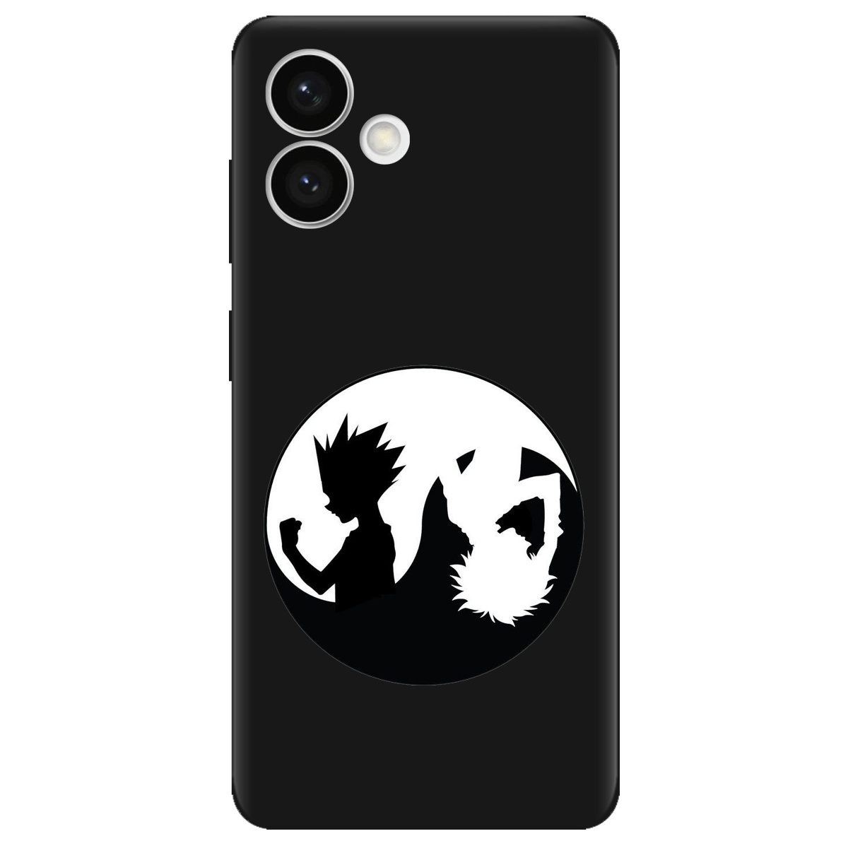 Чохол для Samsung S26 Edge чорний матовий soft touch Ying Yang Hunter x Hunter - фото 1 - Чохли для телефонів