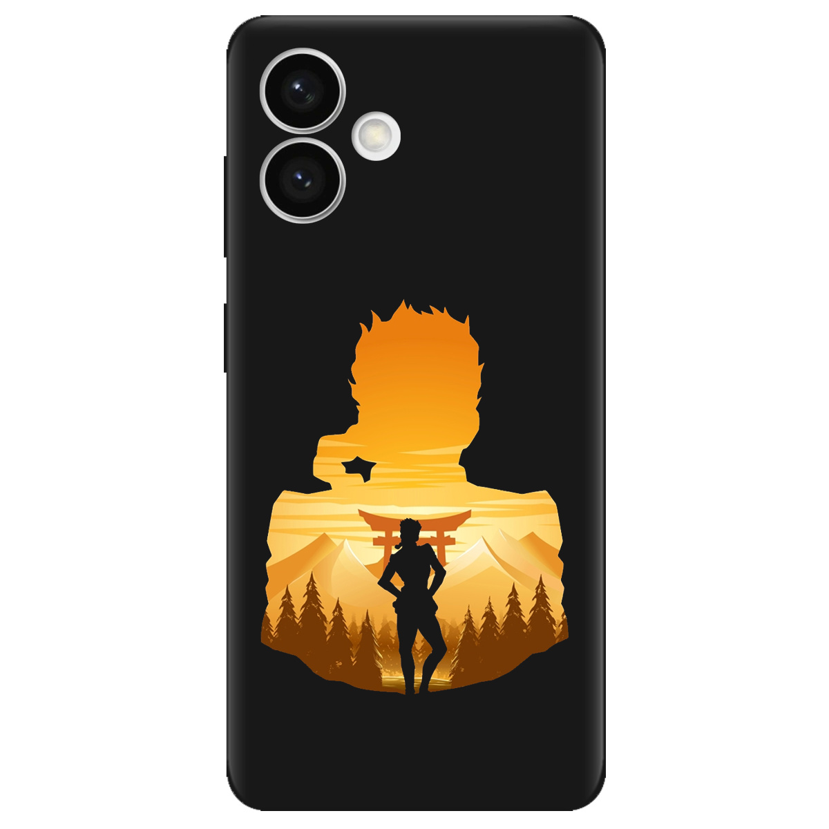 Чохол для Samsung S26 Edge чорний матовий soft touch JoJo Giorno Giovanna - фото 1 - Чохли для телефонів