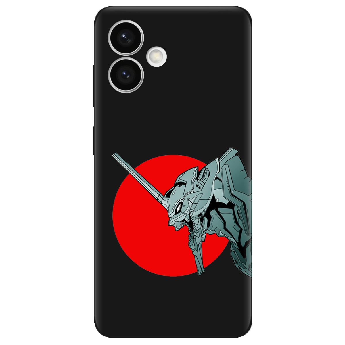 Чехол для Samsung Galaxy S26 Edge Edge черный матовый soft touch Ева-02 – Evangelion - фото 1 - Чехлы для телефонов