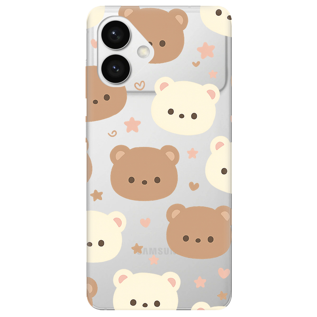 Чохол для Samsung S26 Edge прозорий Плюшеві ведмедики - фото 1 - Чохли для телефонів