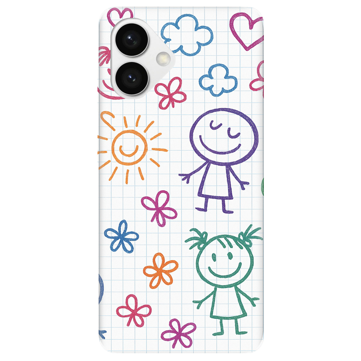 Чохол для Samsung S26 Edge прозорий Малюнки в зошиті - фото 1 - Чохли для телефонів