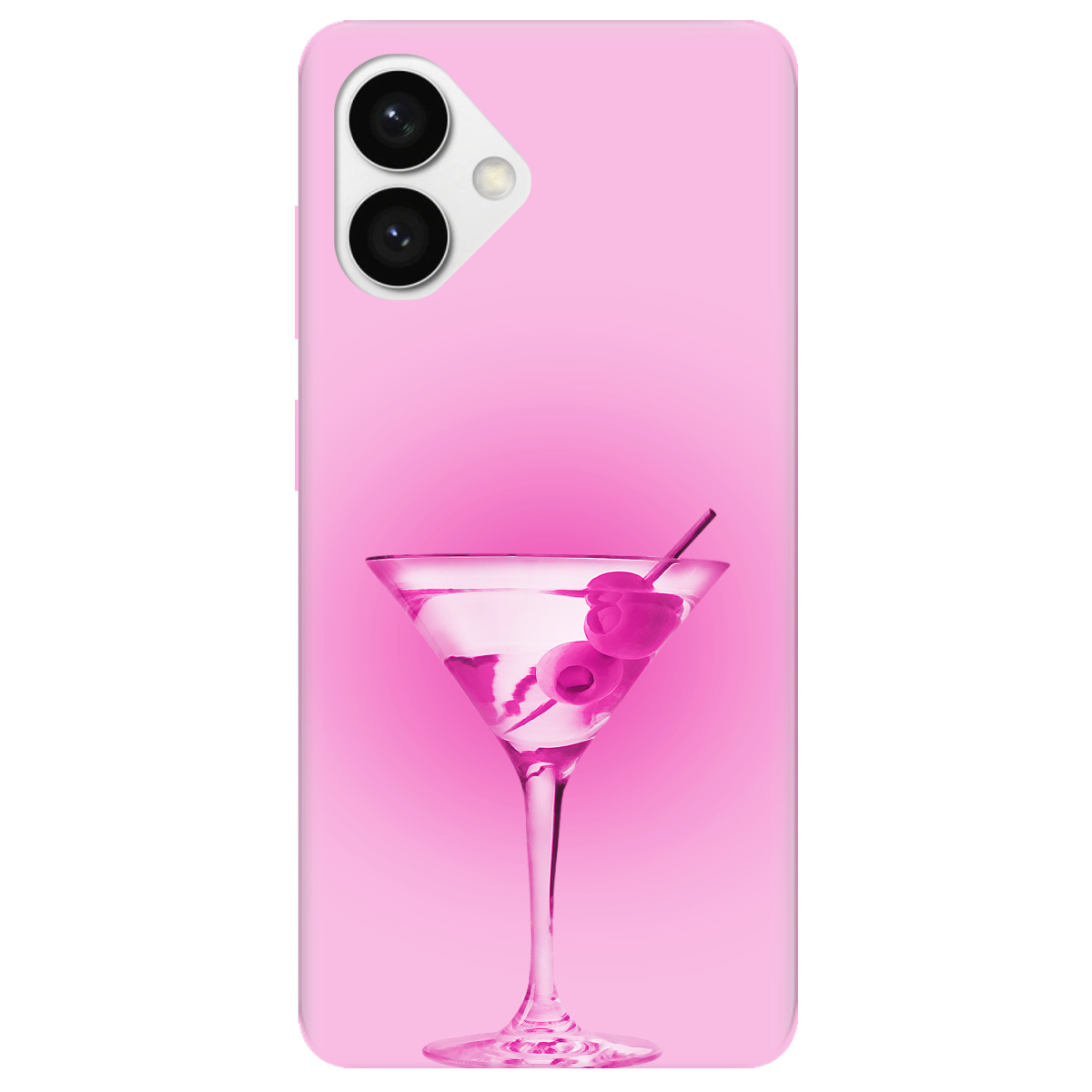 Чехол для Samsung Galaxy S26 Edge Edge прозрачный Розовое мартини - фото 1 - Чехлы для телефонов