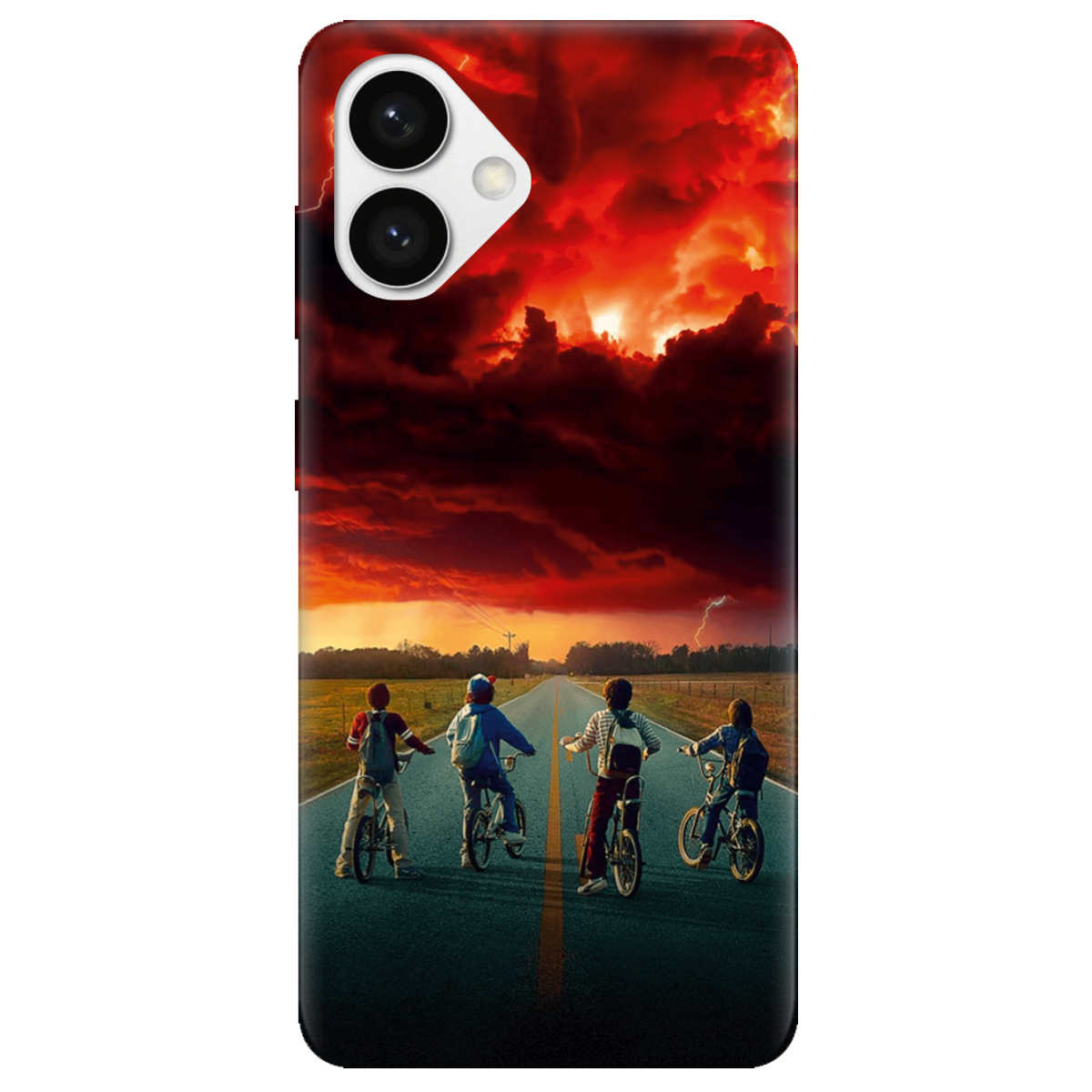 Чехол для Samsung Galaxy S26 Edge Edge прозрачный Очень странные дела Красное небо Хокинса - фото 1 - Чехлы для телефонов