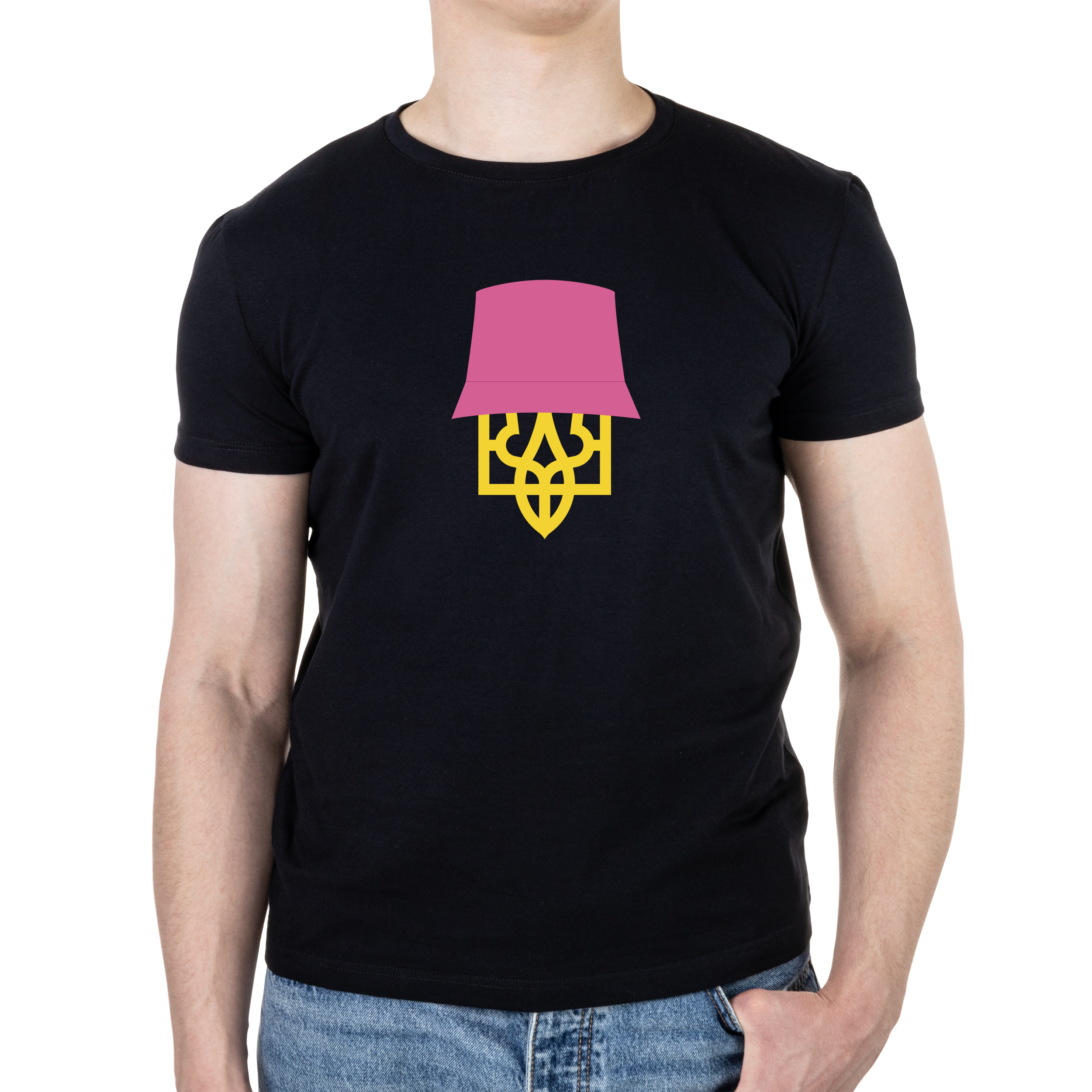 Футболка чоловіча чорна бавовна/еластан А4 розміру Kalush Orkestra S - фото 1 - Футболки