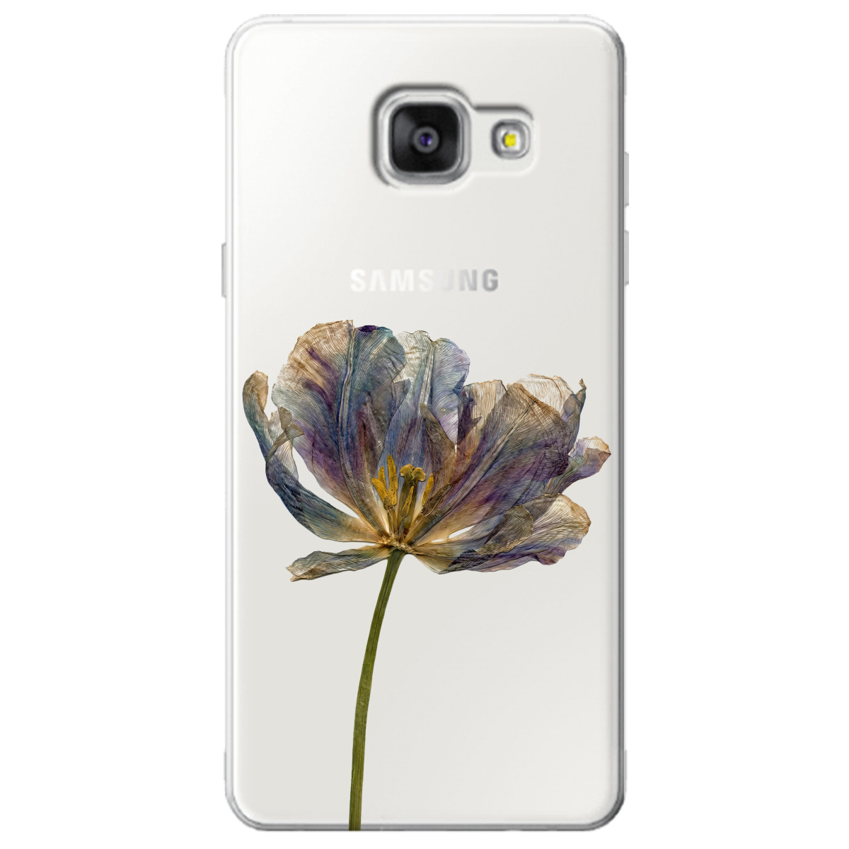 Чехол для Samsung Galaxy A5 2016 прозрачный Нежный сухоцвет - фото 1 - Чехлы для телефонов