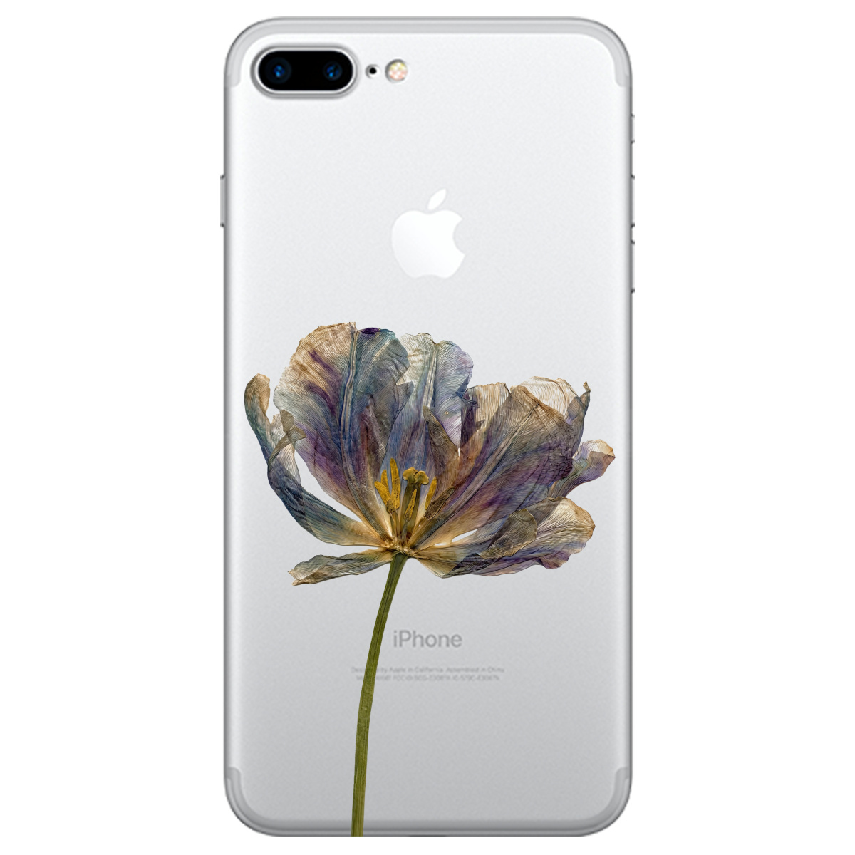 Чехол для Apple iPhone 7 Plus прозрачный Нежный сухоцвет - фото 1 - Чехлы для телефонов