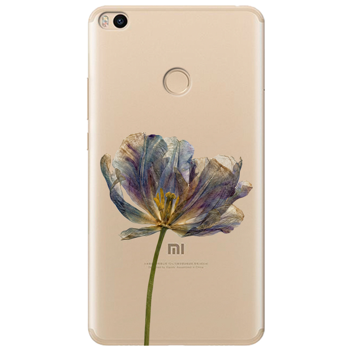 Чехол для Xiaomi Mi Max 2 прозрачный Нежный сухоцвет - фото 1 - Чехлы для телефонов