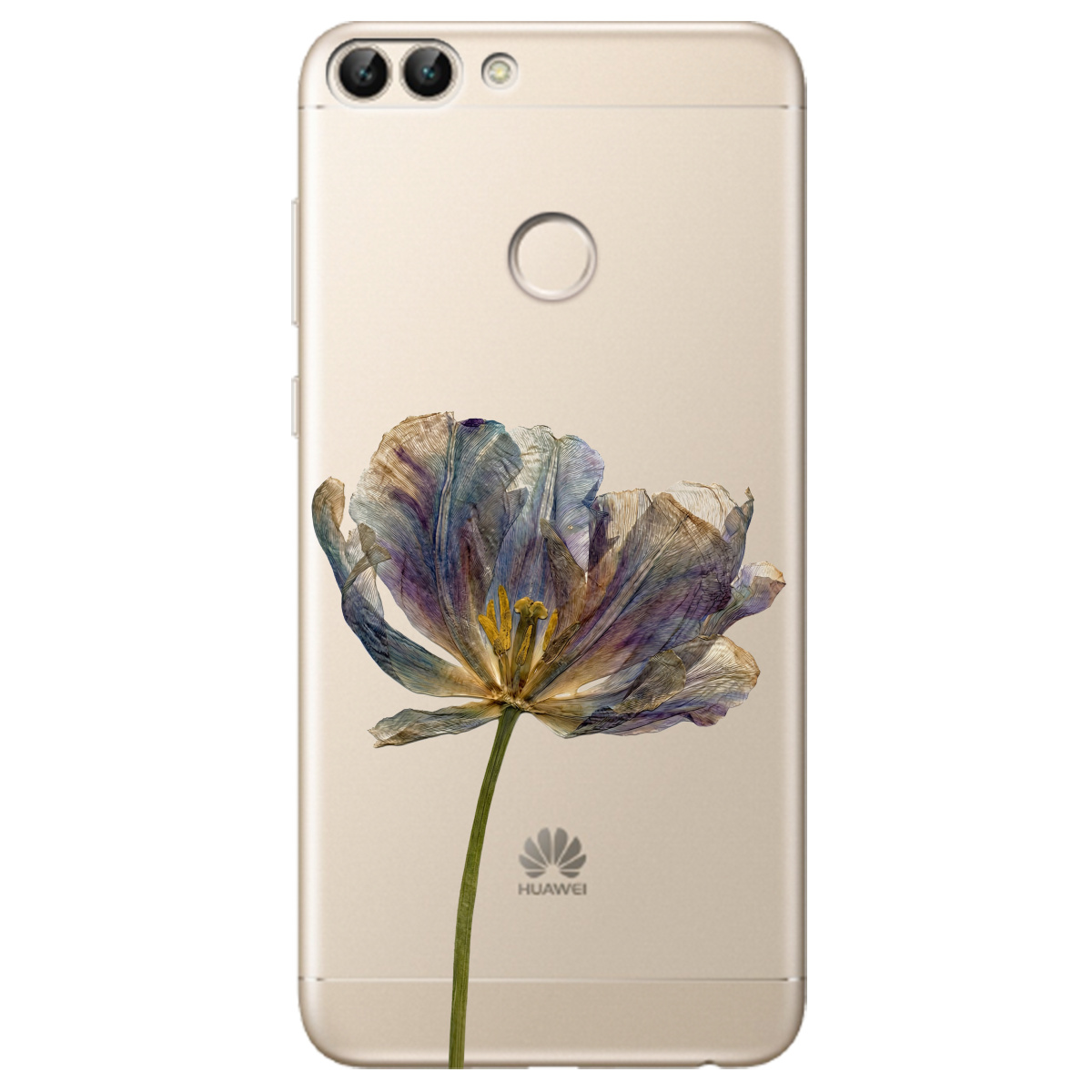 Чохол для Huawei P Smart прозорий Ніжний сухоцвіт - фото 1 - Чохли для телефонів