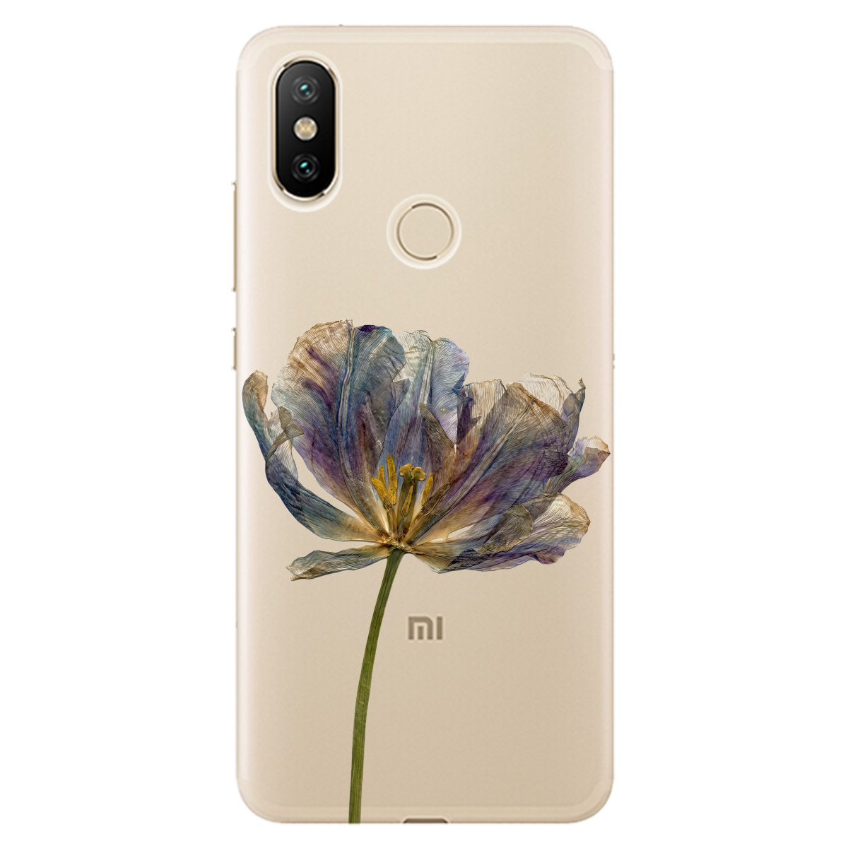 Чохол для Xiaomi Mi A2 Lite прозорий Ніжний сухоцвіт - фото 1 - Чохли для телефонів