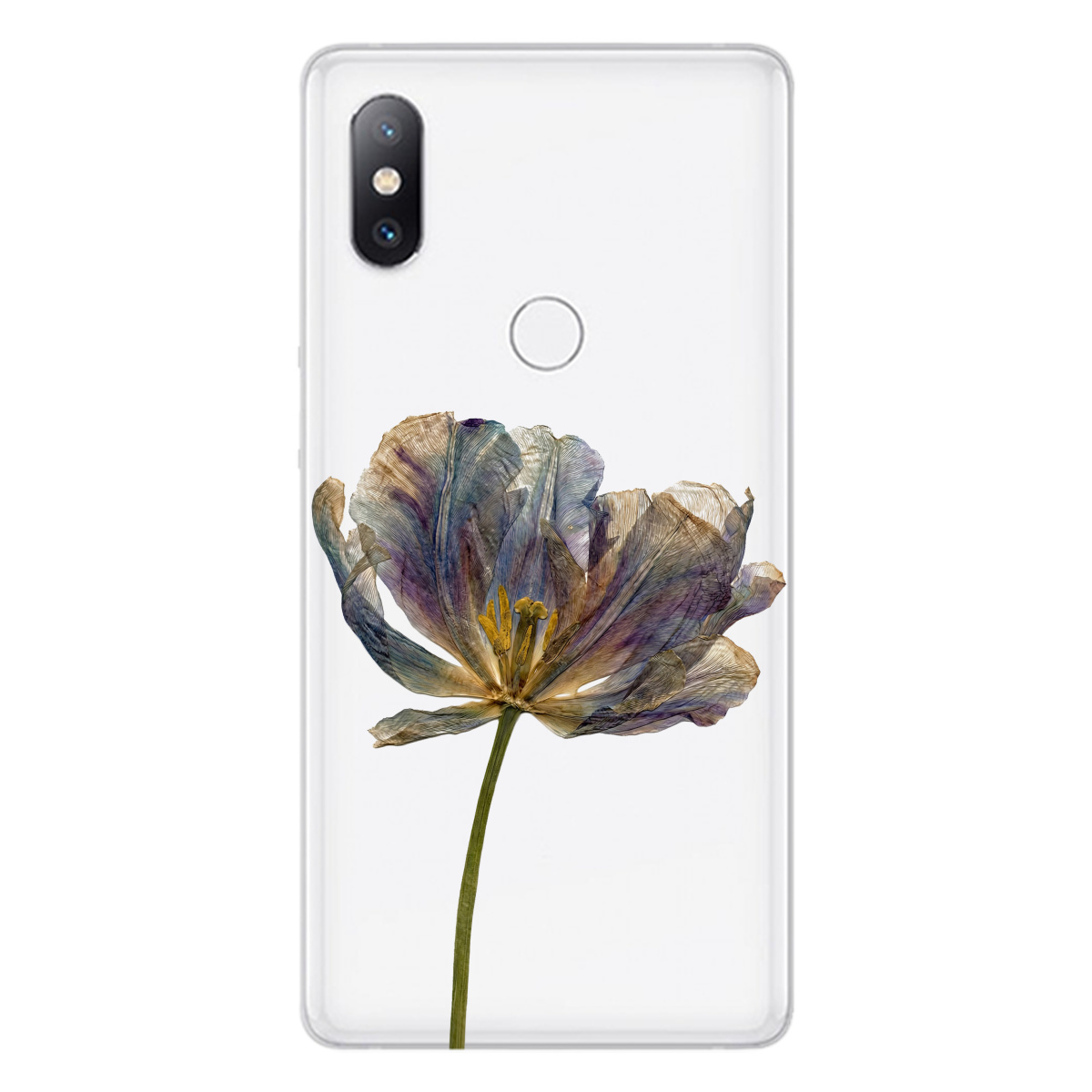 Чохол для Xiaomi Mi Mix 2S прозорий Ніжний сухоцвіт - фото 1 - Чохли для телефонів