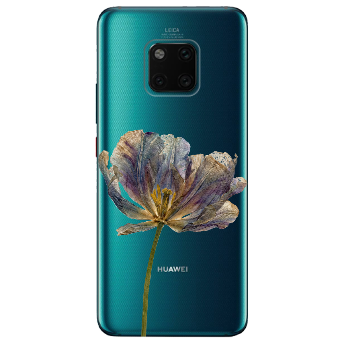 Чехол для Huawei Mate 20 Pro прозрачный Нежный сухоцвет - фото 1 - Чехлы для телефонов