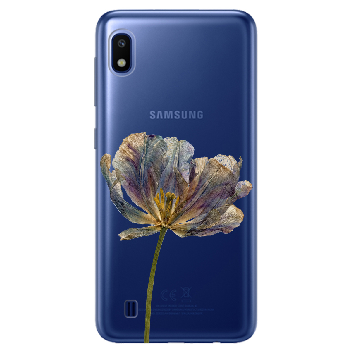 Чехол для Samsung Galaxy A10 прозрачный Нежный сухоцвет - фото 1 - Чехлы для телефонов