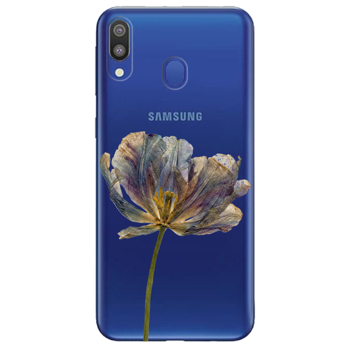 Чехол для Samsung Galaxy M20 прозрачный Нежный сухоцвет - фото 1 - Чехлы для телефонов