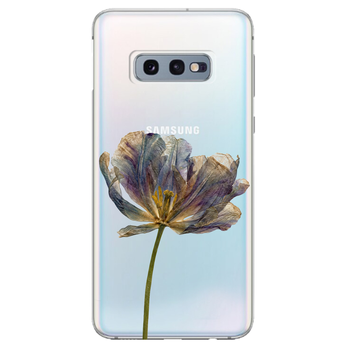 Чохол для Samsung Galaxy S10e прозорий Ніжний сухоцвіт - фото 1 - Чохли для телефонів