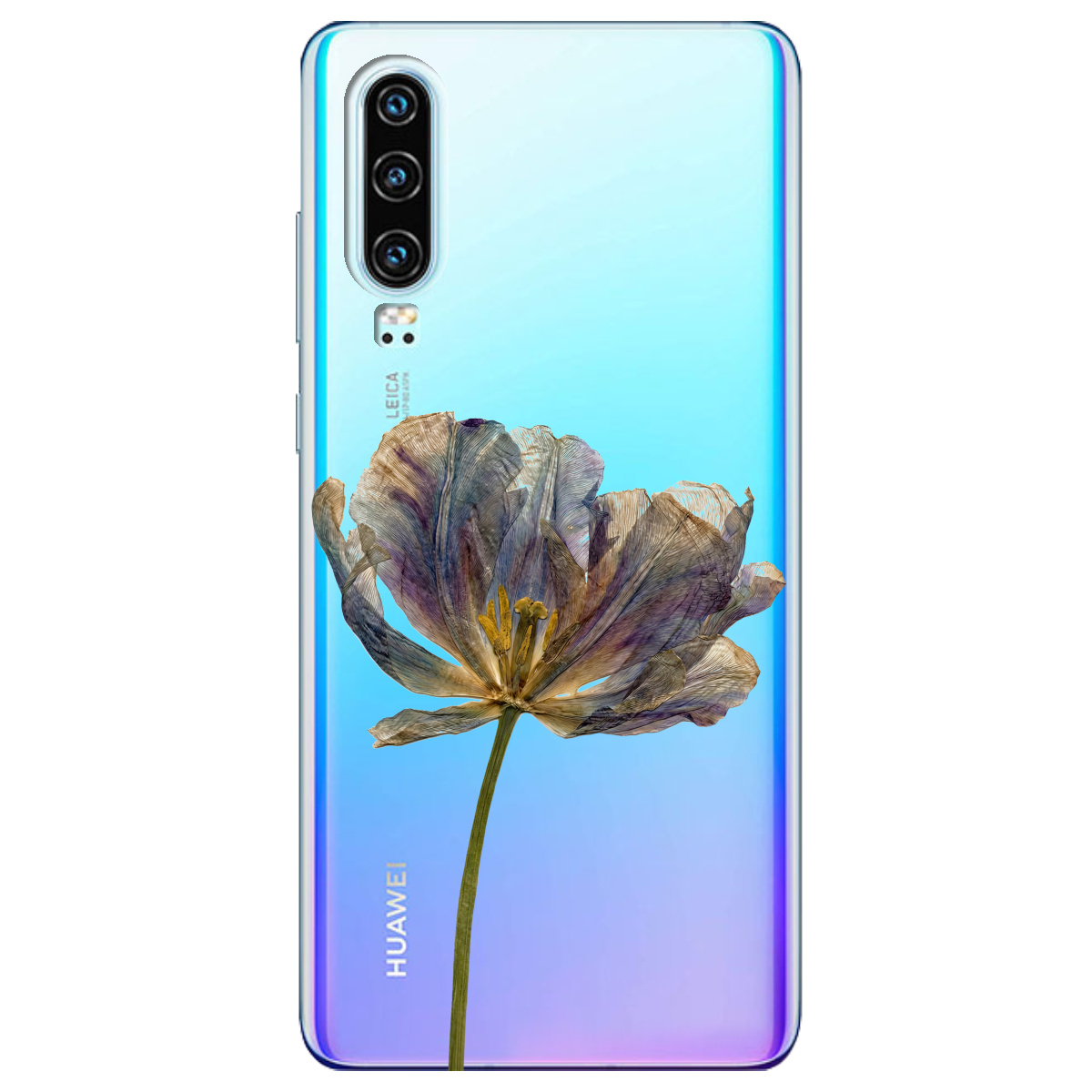 Чохол для Huawei P30 прозорий Ніжний сухоцвіт - фото 1 - Чохли для телефонів