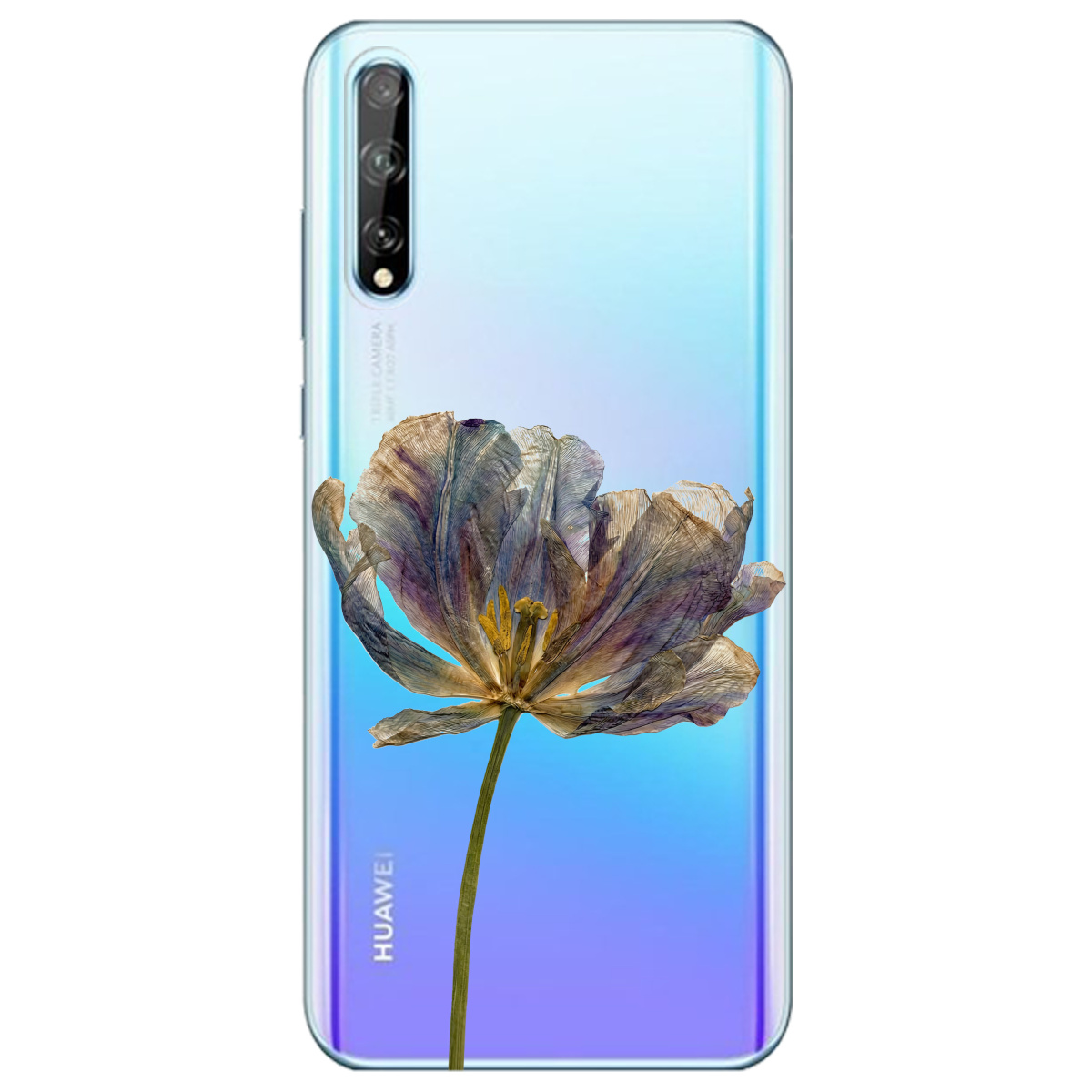 Чохол для Huawei P Smart S прозорий Ніжний сухоцвіт - фото 1 - Чохли для телефонів