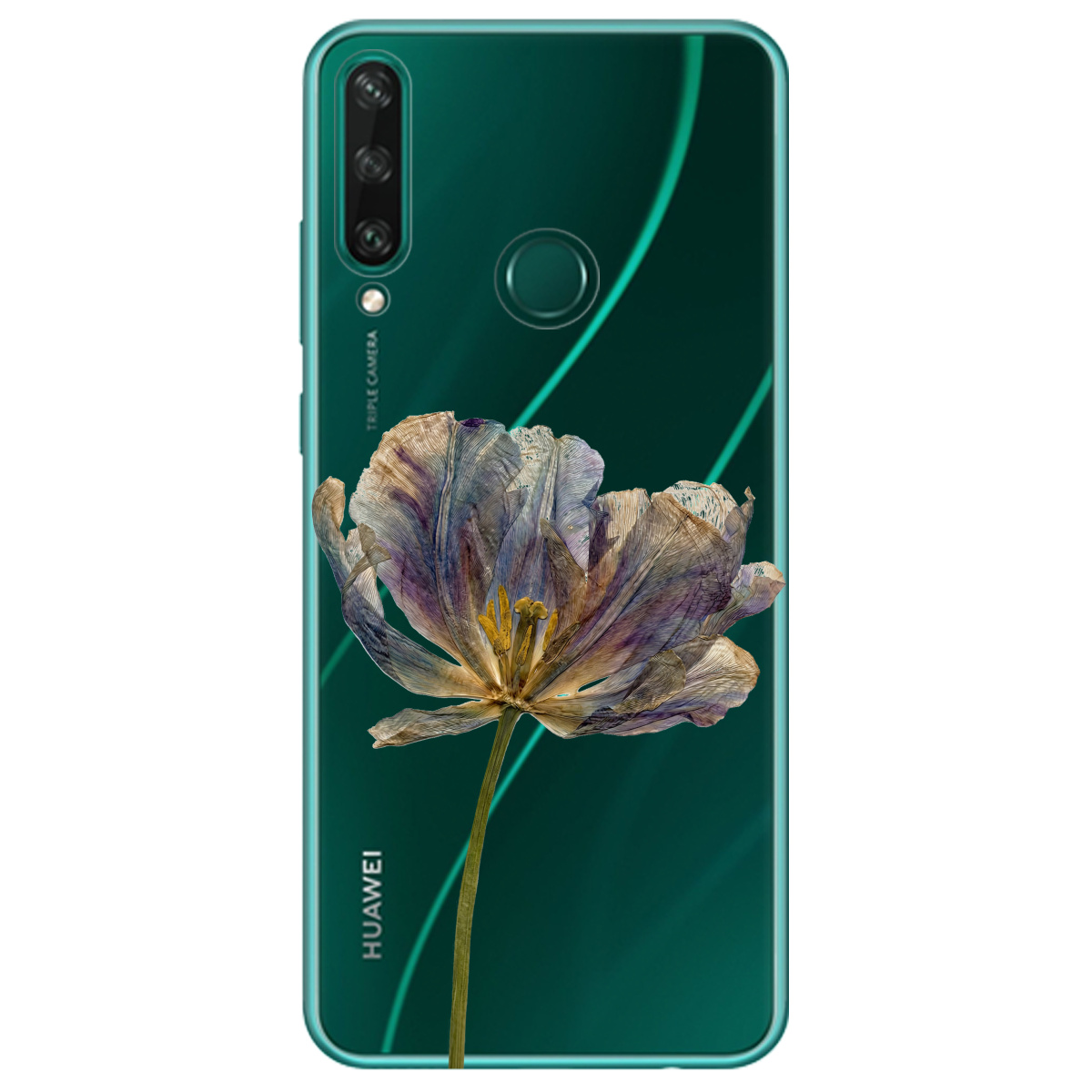 Чохол для Huawei Y6p прозорий Ніжний сухоцвіт - фото 1 - Чохли для телефонів