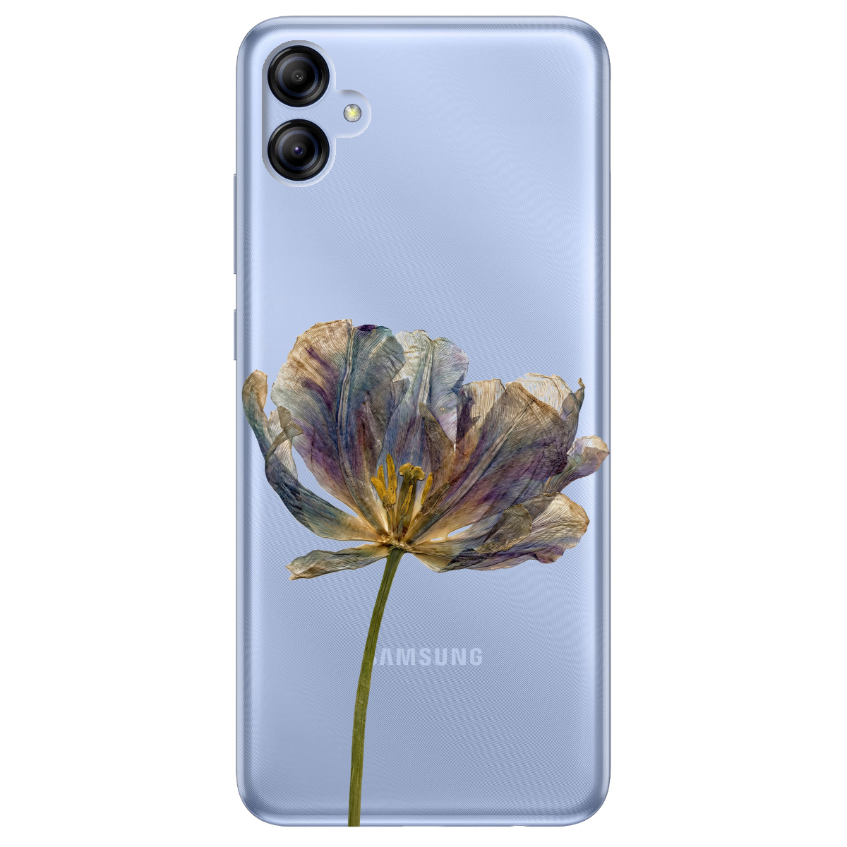 Чохол для Samsung Galaxy A04e прозорий Ніжний сухоцвіт - фото 1 - Чохли для телефонів