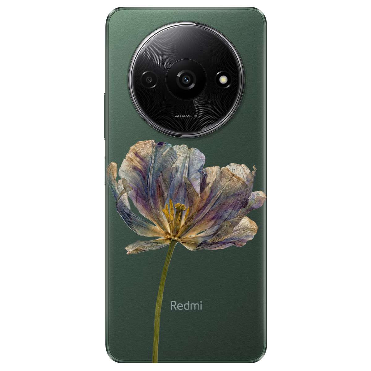 Чохол для Xiaomi Redmi A3 прозорий Ніжний сухоцвіт - фото 1 - Чохли для телефонів