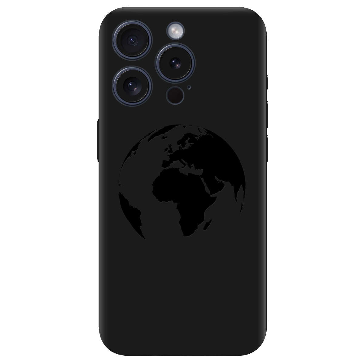 Чехол для Apple iPhone 15 Pro Max черный матовый soft touch Planet - фото 1 - Чехлы для телефонов