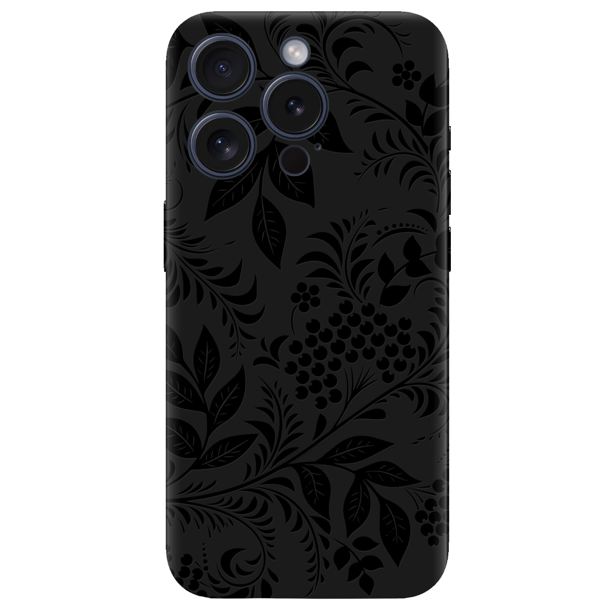 Чохол для Apple iPhone 15 Pro Max чорний матовий soft touch Art - фото 1 - Чохли для телефонів