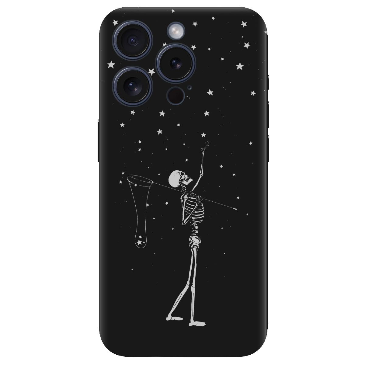 Чехол для Apple iPhone 15 Pro Max черный матовый soft touch Stars night - фото 1 - Чехлы для телефонов