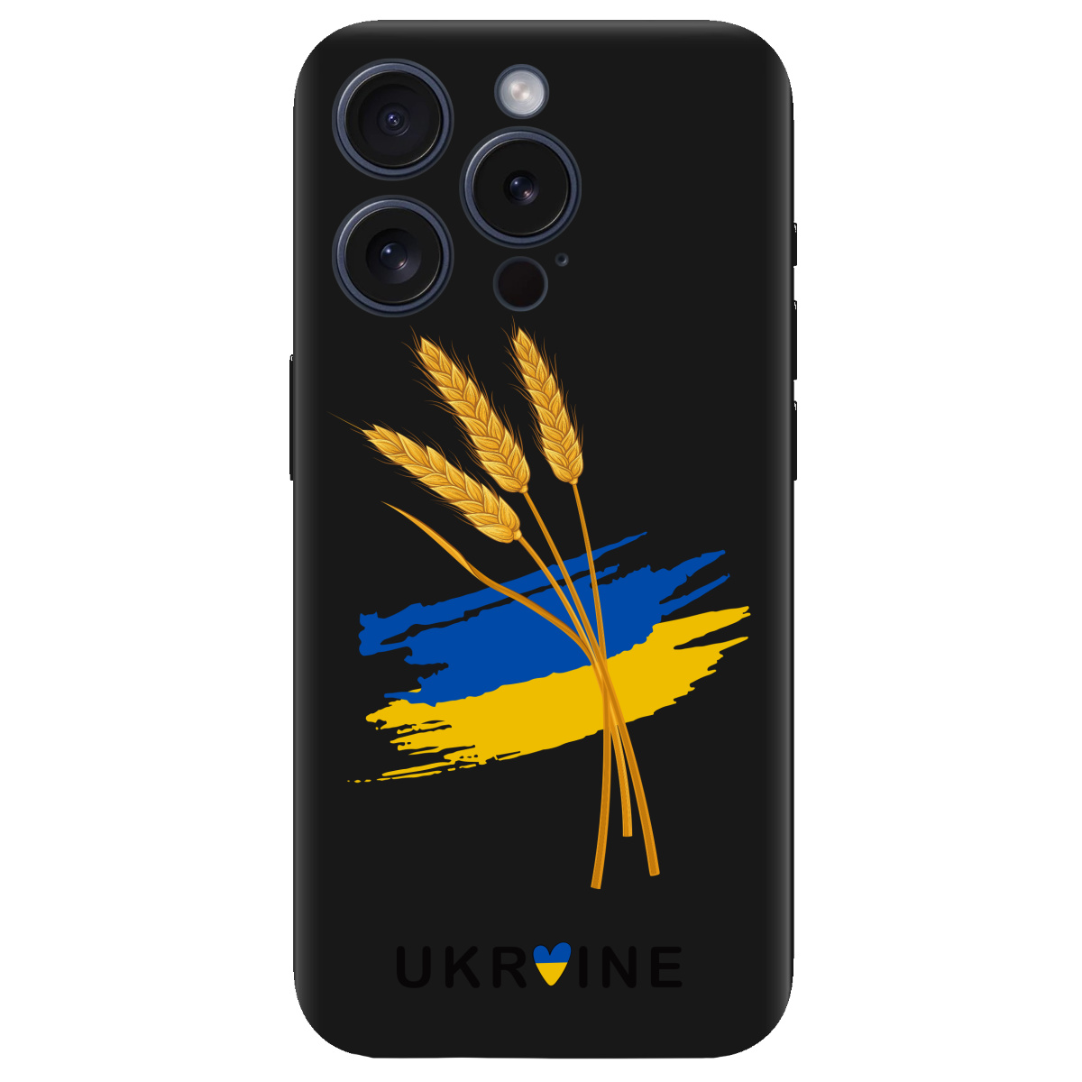 Чехол для Apple iPhone 15 Pro Max черный матовый soft touch Spikelets - фото 1 - Чехлы для телефонов