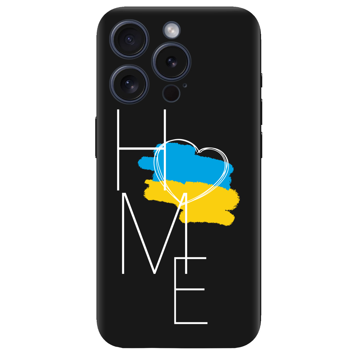 Чехол для Apple iPhone 15 Pro Max черный матовый soft touch Дім - фото 1 - Чехлы для телефонов