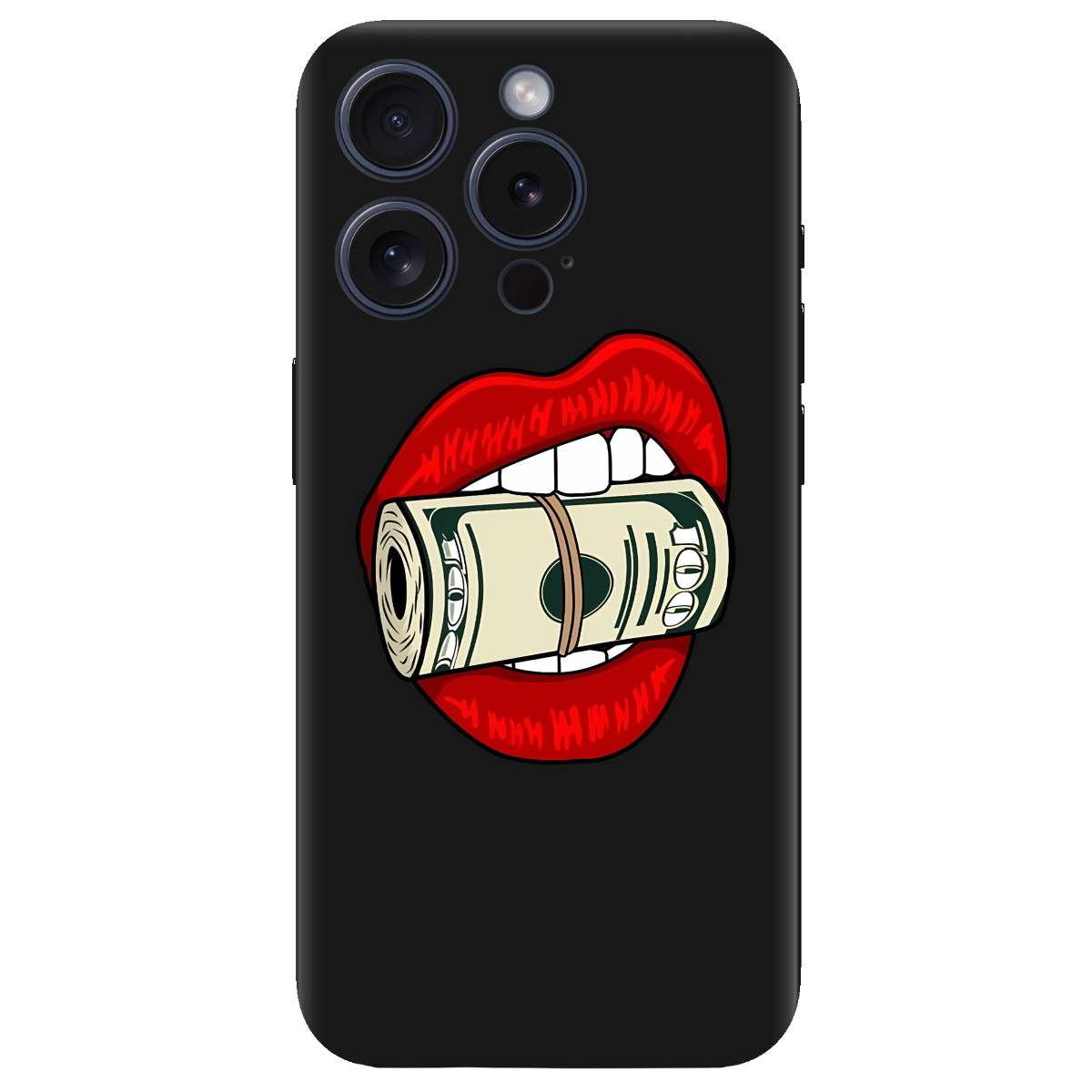 Чехол для Apple iPhone 15 Pro Max черный матовый soft touch Secret - фото 1 - Чехлы для телефонов