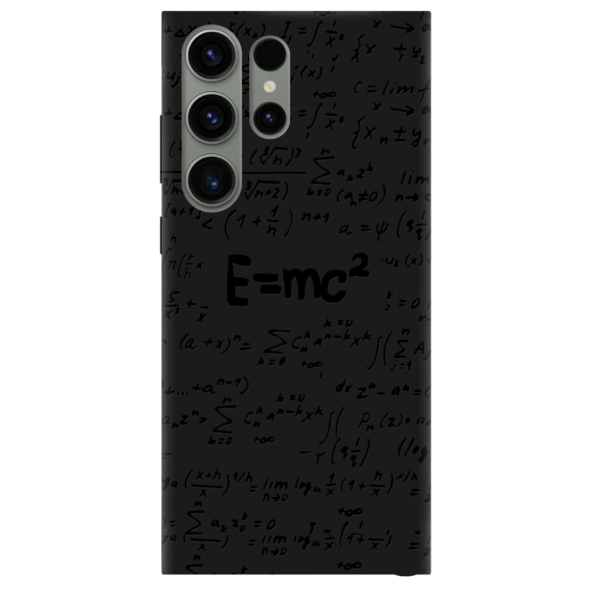 Чохол для Samsung Galaxy S23 Ultra чорний матовий soft touch Black Einstein - фото 1 - Чохли для телефонів