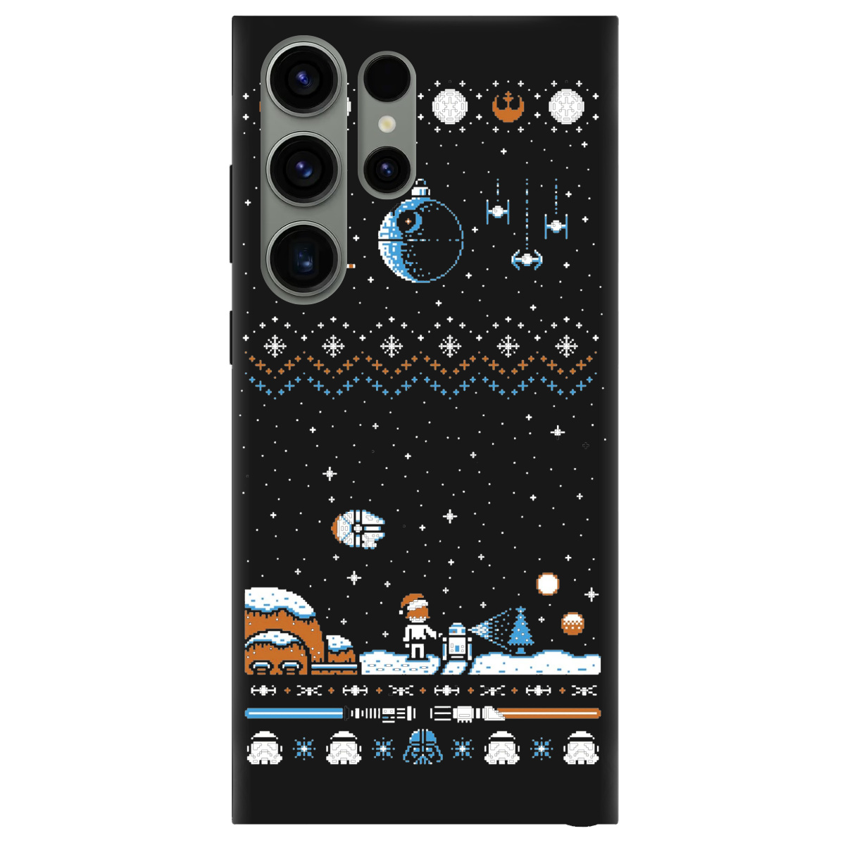 Чохол для Samsung Galaxy S23 Ultra чорний матовий soft touch Star wars - фото 1 - Чохли для телефонів