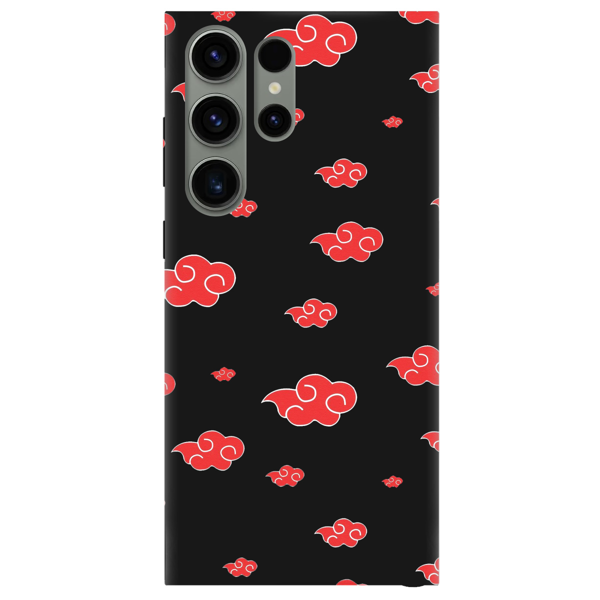 Чохол для Samsung Galaxy S23 Ultra чорний матовий soft touch Akatsuki - фото 1 - Чохли для телефонів