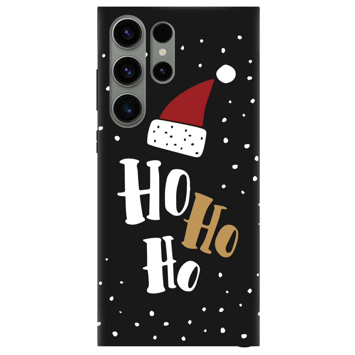 Чохол для Samsung Galaxy S23 Ultra чорний матовий soft touch Ho-ho-ho - фото 1 - Чохли для телефонів