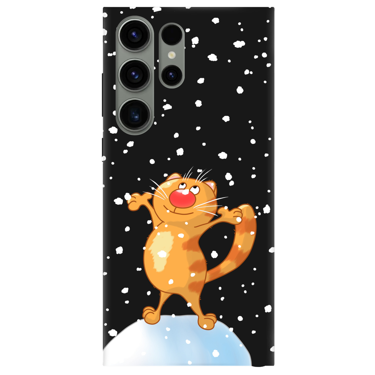 Чохол для Samsung Galaxy S23 Ultra чорний матовий soft touch Be Happy - фото 1 - Чохли для телефонів