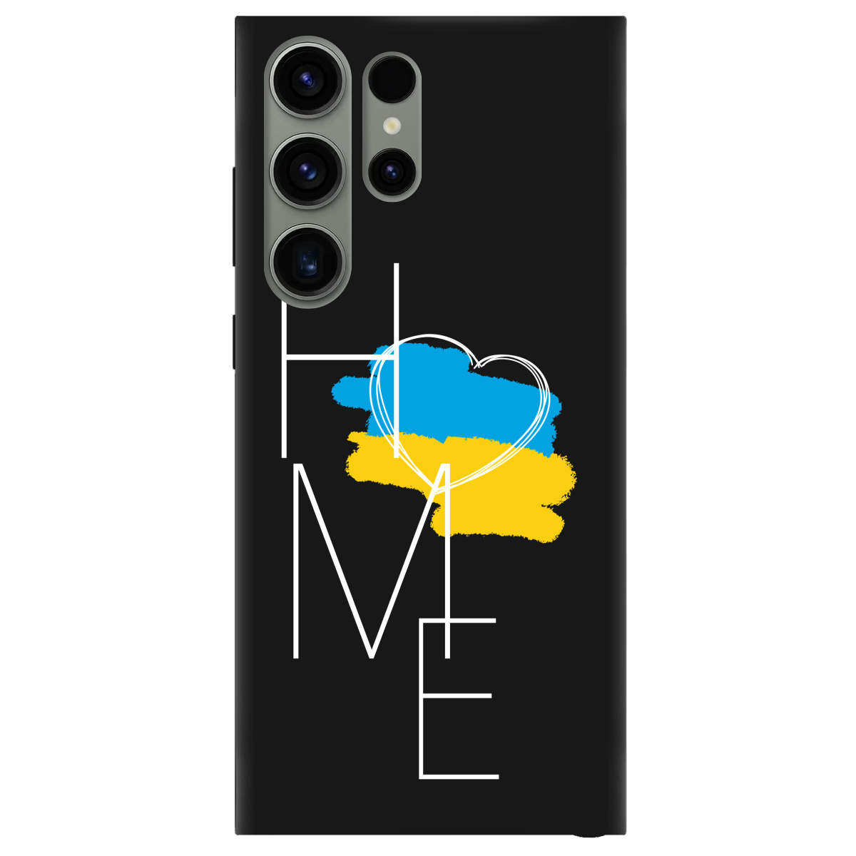 Чехол для Samsung Galaxy S23 Ultra черный матовый soft touch Дім - фото 1 - Чехлы для телефонов