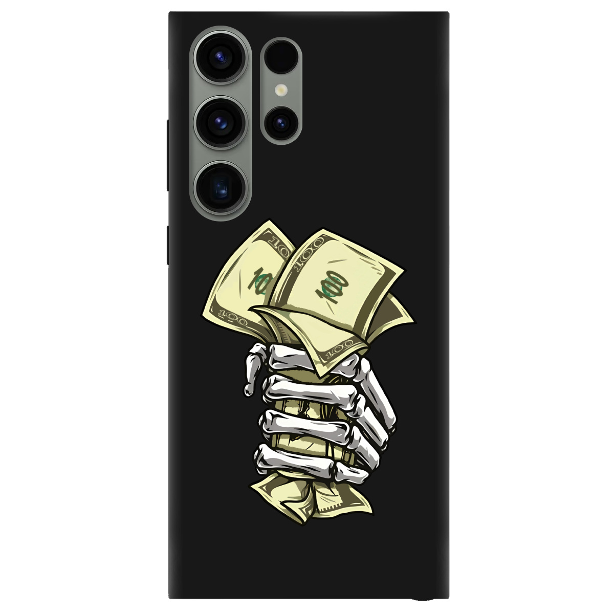 Чехол для Samsung Galaxy S23 Ultra черный матовый soft touch Загашник - фото 1 - Чехлы для телефонов